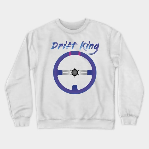 Drift King Purple Crewneck Sweatshirt by turboosted